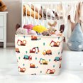thumbnail image 1 of Hovmgk Collapsible Storage Basket, Foldable Laundry Bin, Waterproof Sundries Toy Organizer with Leather Handles, Home Organizing Accessories, Multi-functional Space-saver for Homeowners, 1 of 6