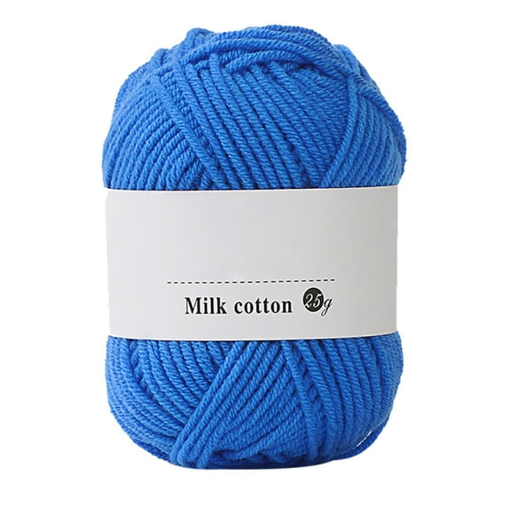Hovmgk Colorful Hand Knitting Cotton Yarn, 25g Milk Soft Baby Yarn for Crochet & Knitting, 4 Strands Multi-Color Craft Yarn, DIY Projects, Beginner & Experienced Knitters Essential