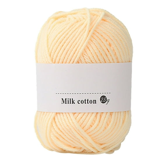 Hovmgk Colorful Hand Knitting Cotton Yarn, 25g Milk Soft Baby Yarn for Crochet & Knitting, 4 Strands Multi-Color Craft Yarn, DIY Projects, Beginner & Experienced Knitters Essential