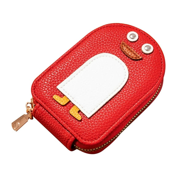Hovmgk Cute Penguins Credit Card Coin Wallet, Multi-Card ID & Coin Storage Pouch, Stylish Mini Wallet for Cash, Cards & Coins, Compact Zippered Pouch for Easy Carrying