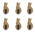 thumbnail image 1 of Hovmgk Cute Pet Shaped Hooks, Adhesive Wall Hooks for Home Décor, Holds 2lb Weight, Gold/Black/White, Fun & Practical, Set of 6, No Drilling Required, Organize with Style, 1 of 1