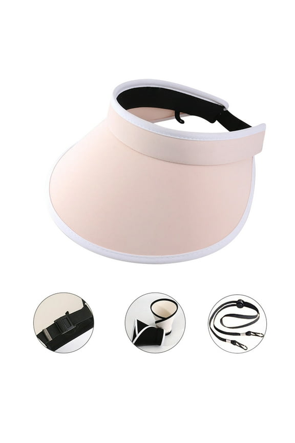 Foldable Sun Hat, Large Brim UV Protection Ice Silk Visor for Women, Adjustable Sun Shield for Outdoor Activities, Beach, Hiking & Sports, Breathable & Comfortable