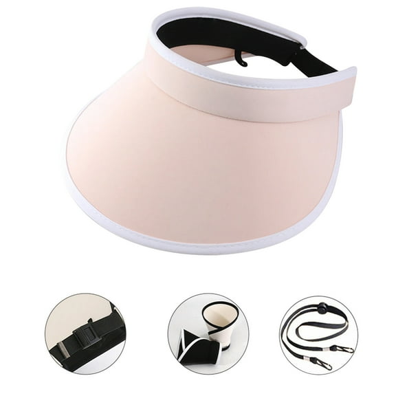 Hovmgk Foldable Sun Hat, Large Brim UV Protection Ice Silk Visor for Women, Adjustable Sun Shield for Outdoor Activities, Beach, Hiking & Sports, Breathable & Comfortable