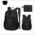 thumbnail image 1 of Hovmgk Foldable Waterproof Backpack 12.6×17 Inch, Lightweight Travel Bag, 20D Nylon, Tear-Resistant, Packable – Ideal for Hiking, Shopping, Suitable for Hikers, Travelers, Black, 1 of 8