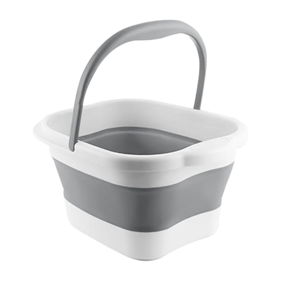 Hovmgk Folding Foot Bath Bucket, 13L Foot Soaking Basin with Roller Massage, Insulated Foot Bath for Stress Relief, Relaxation & Foot Care, Portable Design for Home, Travel & Foot Spa Treatment