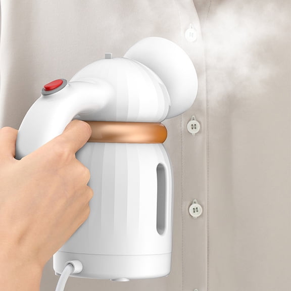 Hovmgk Handheld Garment Ironing Machine, 800W Portable Steam Iron for Travel & Home, Mini Steam Iron with Quick Heating, Vertical & Horizontal Use, 150ml Tank, White/Blue for Wrinkle Removal