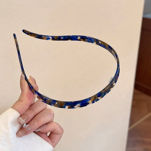 Hovmgk Headband for Glasses Wearers, Comfortable Thin Headband for Eyewear, No Headache Headband for Women, Adjustable Resin Acetate Hairband for Daily Use & Fashionable Look