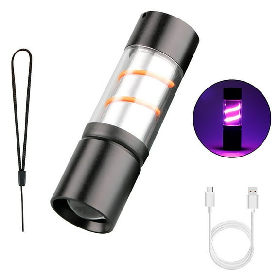 Hovmgk High Power Rechargeable LED Flashlight, Mini Zoom Torch with Adjustable Brightness for Outdoor Camping, Hiking & Cycling, Waterproof USB Rechargeable LED Lamp for Emergency, Compact Lantern