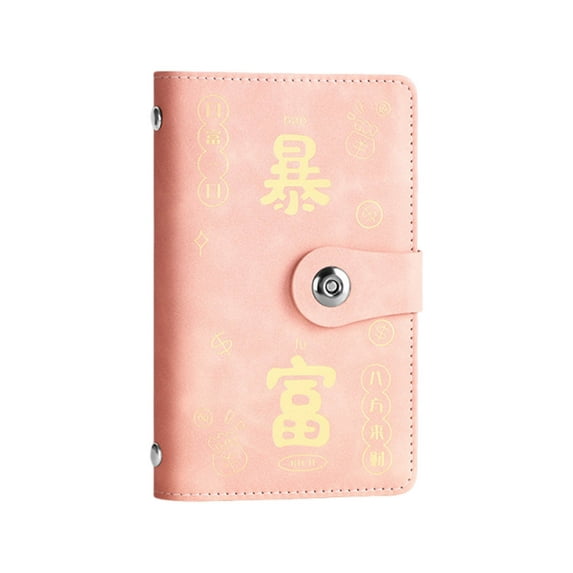 Hovmgk Instant Moneyed Savings Book, Cash Organizer Wallet with Magnetic Snap Closure, Faux Leather Large Capacity Storage for Home & Travel, Private Finance Management for Men & Women