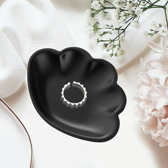 Hovmgk Jewelry Tray for Small Bedroom, Metal Storage Organizer for Home, Cosmetic Tray for Rings & Earrings, Gold & Silver Stylish Storage Dish for Bedroom or Bathroom