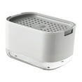 thumbnail image 1 of Hovmgk Kitchen Soap Box, Press-Type Cleaning Bin, Automatic Detergent Case, Plastic Hollow Tray 14.5x10x8.6cm, Kitchen Cleaning Supplies, Detergent Storage & Oil-Stain Cleaning for Home Cooks, 1 of 6