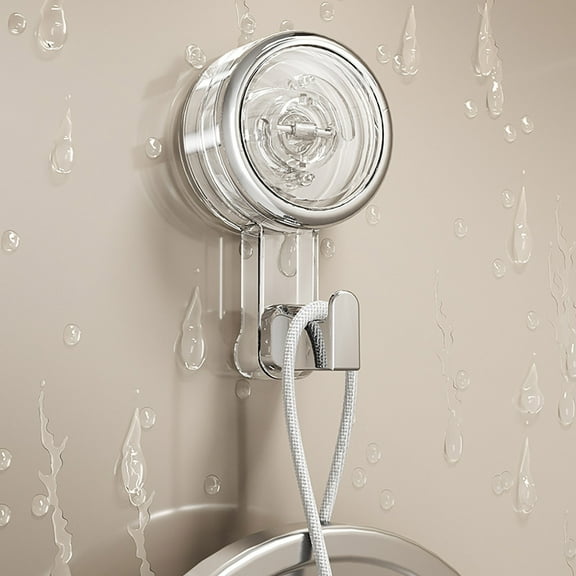 Hovmgk Knob Suction Cup Hook, Strong Vacuum Adhesive Hook for Bathroom & Kitchen, Traceless Multifunctional Coat & Towel Holder, Space-Saving Home Organization, Easy Install Reusable Hook