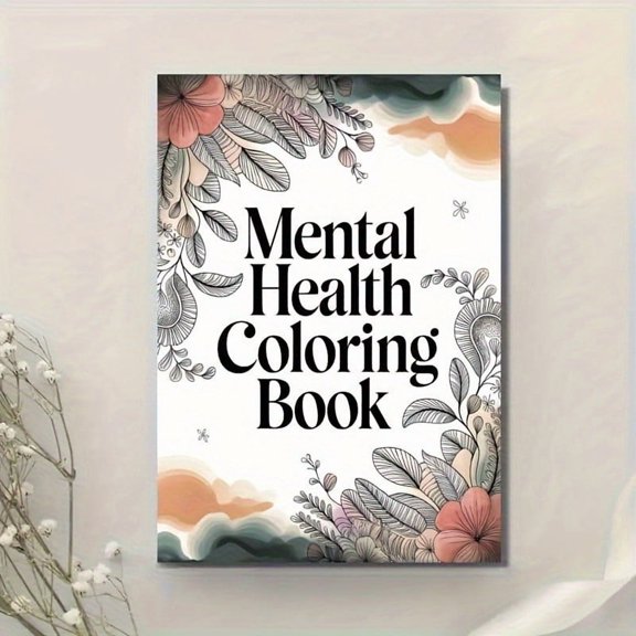 Hovmgk Labeling Mental Health Coloring Book, Inspirational Quotes & Interactive Stress Relief Coloring, Office Stationery for Women, Relaxation & Self-Healing, Perfect for Gifting and Mindfulness