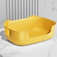 thumbnail image 1 of Hovmgk Large Cat Litter Box, Leakproof Open-Top Cat Litter Tray with Ear Design, Spacious & Easy Clean Cat Box for Large & Obese Cats, Non-Slip Bottom for Stability, 1 of 6