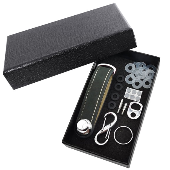 Hovmgk Leather Key Organizer, Compact Keyholder for Men & Women, Key Storage Bag for 2-7 Keys, Secure Locking Mechanism, Stylish Key Organizer for Home & Travel, Easy Key Management