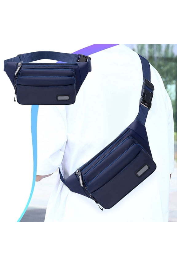 Leisure Chest Bag, Multi-Compartment Waterproof Crossbody Messenger Bag, Stylish Lightweight Backpack for Travel, Outdoor & Fitness Activities, Korean Design