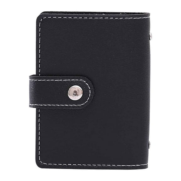 Hovmgk Mini Savings Binder, PU Leather Pocket Money Organizer, Bank Card & Credit Card Storage Rack, Compact Money Binder, Personalizable for Savings Challenges, Office & College Organizer