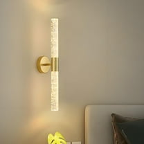 Hovmgk Modern Black LED Wall Lamp, Iron Corridor & Living Room Lighting, Energy-Efficient Decorative LED Light for Hotel Entrance & Hallway, 51x10cm, Up & Down Illumination with Warm Light