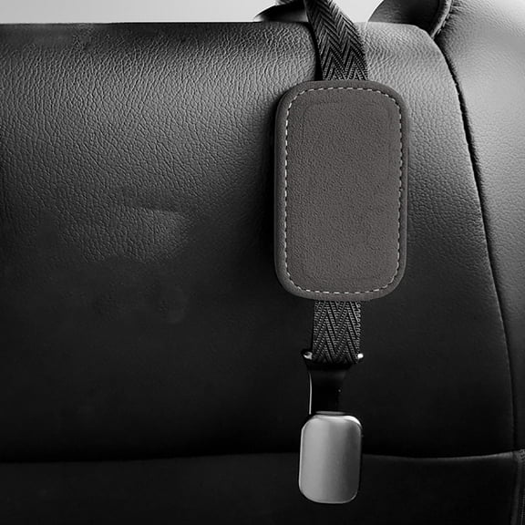 Hovmgk Multi-Functional Car Seat Hook, Leather Back Seat Organizer Hook for Bags, Umbrellas, Jackets & Toys, Strong Suede Car Storage, High Load Capacity for Cars, SUVs & Trucks
