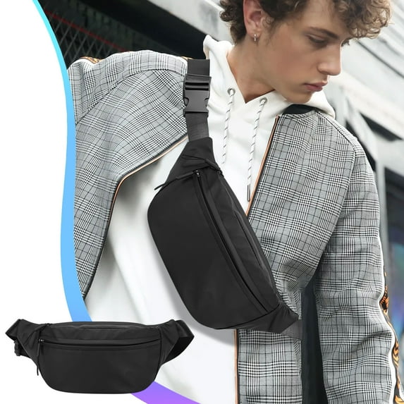 Hovmgk Multifunctional Large Capacity Crossbody Bag, Casual Chest Bag for Men & Women, Sports Fanny Pack for Hiking, Travel & Outdoor Adventures, Green/Black/Blue/Gray, Perfect for Outdoor Use