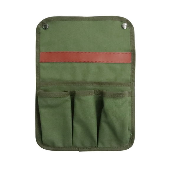 Hovmgk Outdoor Camping Chair Armrest Storage Bag, Multifunctional Hanging Organizer for Phones, Water Bottles & Keys, Quick-Release Strap for Recliners & Wheelchairs, 32x24cm, Durable Fabric