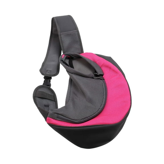 Hovmgk Pet Sling Carrier 6-Pound Capacity, Small Dog Chest Pouch, Breathable, Padded, Safe – Perfect for Walking, Shopping, Great for Small Pet Owners, Dog Lovers, Pink