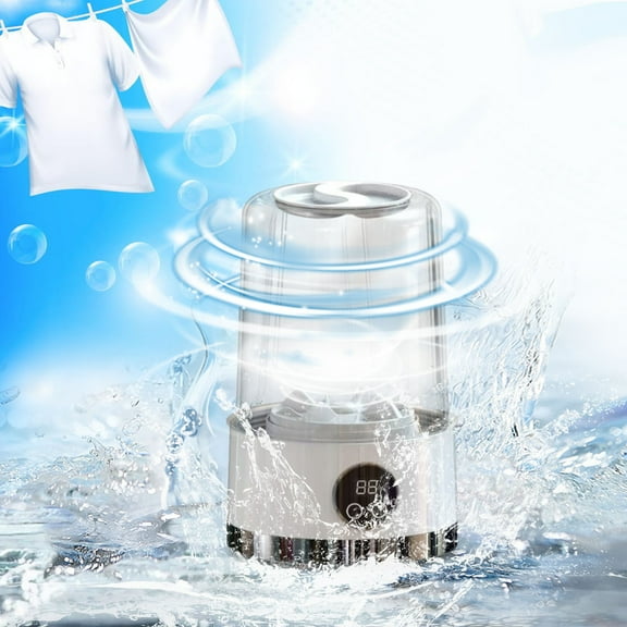 Hovmgk Portable Mini Washing Machine, Wireless Charging Automatic Laundry Cup, Compact & Efficient Cleaning for Travel, Small Spaces, Underwear & Socks Washer, Easy Use