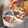 thumbnail image 1 of Hovmgk Portable Snack Platter, Compartmentalized Snack Storage Box with Airtight Lid, Food-Grade Organizer for Travel, Office, Picnics & Road Trips, Large Capacity, Dustproof Design, 1 of 9