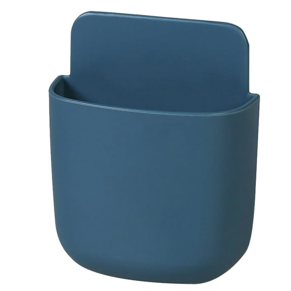 Hovmgk Remote Box, Wall Organizer, Punch-Free for Living Room & Mobile Phones, Home Supplies & Living Room Accessories, Tidy Remote Storage, Perfect for Homeowners, TV Lovers & Renters, Blue