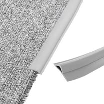 Hovmgk Self-Adhesive Floor Edging Strip, Flexible PVC Carpet Edging, 1m Length, Easy Installation for Home & Commercial Use, Waterproof, Flame-Retardant, Ideal for Tiles & Carpets