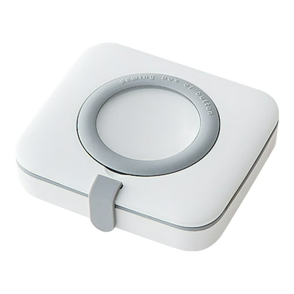 Hovmgk Sewing Kit Box, Needle Thread Storage Case, Portable, Compact, All-Inclusive – Ideal for Dorms, Home Use, Great for Crafters, DIY Enthusiasts, Gray