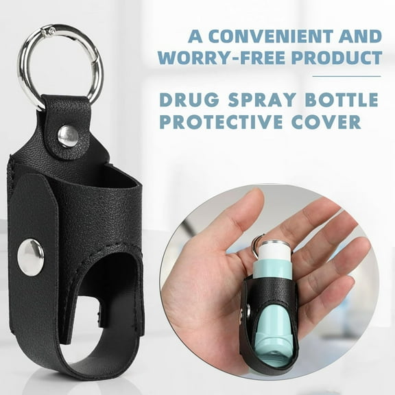 Hovmgk Spray Bottle Case, Leather Storage Pouch, Exquisite, Hangable, Mini – Ideal for Travel, Daily Use, Suitable for Beauty Enthusiasts, Travelers