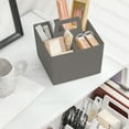 thumbnail image 1 of Hovmgk Squares Hand Basket, Stackable Home Storage Basket for Dormitory & Desktop, Plastic Partition Storage Bin for Cosmetics, Jewelry & Small Items, Practical Organizer for Office & Home, 1 of 6