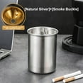 thumbnail image 1 of Hovmgk Stainless Steel Ashtray with Cover, Windproof Commercial Hotel Ashtray, Heavy Duty Shatterproof Ashtray for Office and Outdoor Use, Easy to Clean, Available in Multiple Colors, 1 of 2