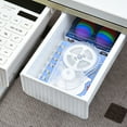 thumbnail image 1 of Hovmgk Sticky Under Desk Drawer, Slide-Out Storage Organizer for Office & Home, Self-Adhesive Tray for Stationery, Click to Hide Pencil Drawer, Space-Saving Under Desk Solution, 1 of 6