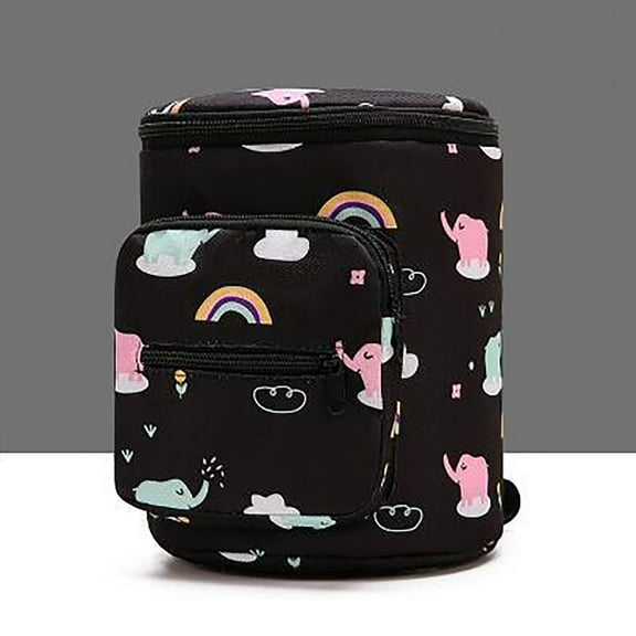 Hovmgk Stroller Hanging Bag 7.4×7.4 Inch, Baby Gear Organizer, Large Capacity, Multi-pocket, Versatile – Ideal for Strollers, High Chairs, Great for Parents, Caregivers