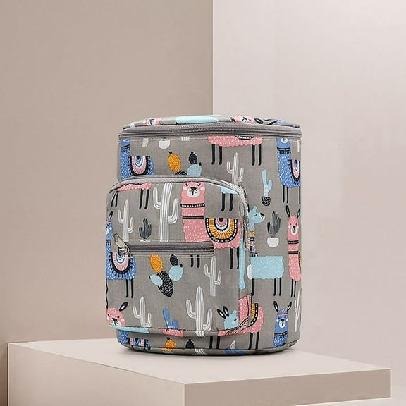 Hovmgk Stroller Hanging Bag 7.4×7.4 Inch, Baby Gear Organizer, Large Capacity, Multi-pocket, Versatile – Ideal for Strollers, High Chairs, Great for Parents, Caregivers