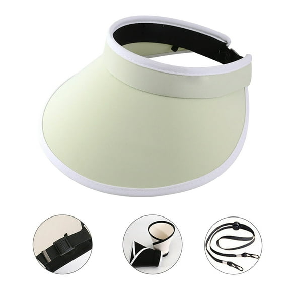 Hovmgk Sun Hat, Visor Cap, Large-Brim Foldable UV-Protection for Outdoor & Summer, Outdoor Gear & Sun Protection Supplies, Effective Sun Shield, Ideal for Outdoor Enthusiasts, Hikers, Green