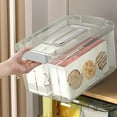thumbnail image 1 of Hovmgk Thickened Folding Storage Box, Clear Plastic Toy and Clothes Organizer, Stackable Foldable Storage Container for Bedroom, Kitchen, Office, Space-Saving with Transparent Lid, 1 of 6