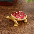 thumbnail image 1 of Hovmgk Tortoise Jewelry Box, Desktop Storage Case, Decorative for Rings & Earrings, Jewelry Organizing Supplies, Stylish Jewelry Keeper for Women, Jewelry Collectors, Red, 1 of 3
