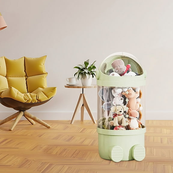 Hovmgk Toy Box, Kids Organizer, Transparent Multi-Layer for Dolls & Stuffed Animals, Children's Supplies & Toy Accessories, Tidy Kid's Room Storage, Perfect for Parents, Kids & Nurseries, Green