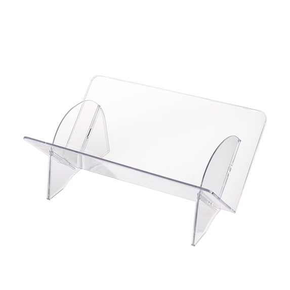 Hovmgk Transparent Acrylic Book Stand, Adjustable Desktop Picture Book Shelf for Kids & Students, Storage Organizer for Reading, Desk & Study Room Use, Durable Book Holder