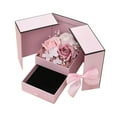 thumbnail image 1 of Hovmgk Valentine's Gift Box, Rose Jewelry Case, Lipstick Storage Box, Double Open Door Bow Design, Romantic Gift Supplies, Eternal Flower Storage for Lovers, Gift Givers, 1 of 8