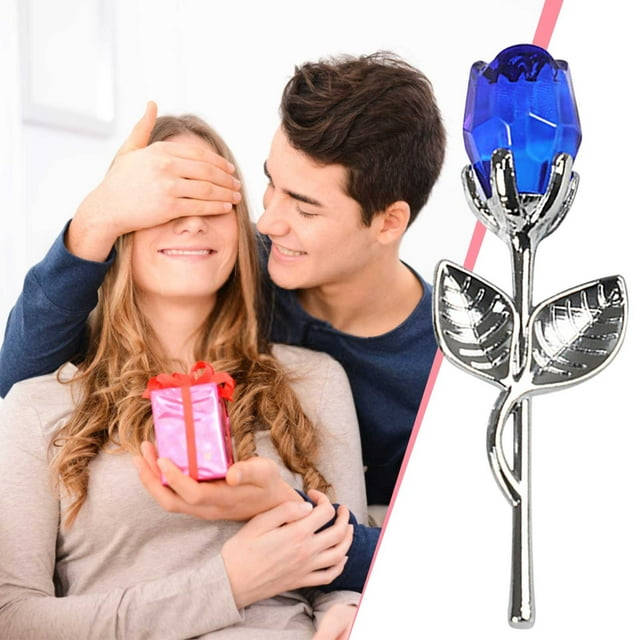 Hovmgk Valentines Day Clearance! Crystal Metal Roses Valentine's Day