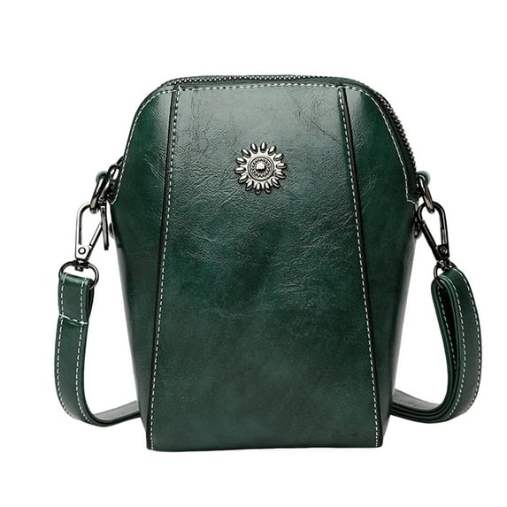 Hovmgk Vertical Cellphone Crossbody Bag, Women's Small Shoulder Pouch, Multi-Compartment Tote, Adjustable Strap Sunflower Decor, Daily Carry Supplies, Convenient Phone Storage for Ladies, Shoppers