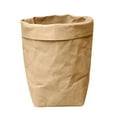 thumbnail image 1 of Hovmgk Washable Kraft Paper Bag, Reusable Multifunctional Storage Organizer for Plants, Jewelry & Home Décor, Eco-Friendly Soft Kraft Paper Pot Cover for Flower Pots, Black/Gray/Brown/White/Rose, 1 of 1