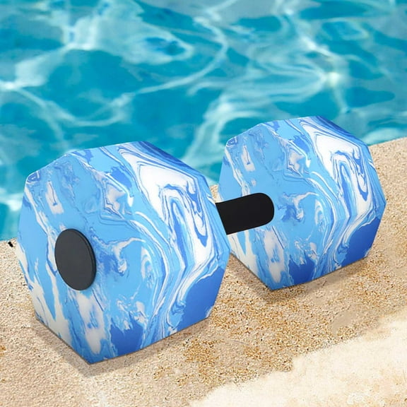 Hovmgk Water Octagonal Camouflage Dumbbells, Resistance Fitness Equipment for Pool Workouts, Floating Dumbbells for Water Yoga & Strength Training, Waterproof Design for Swimming