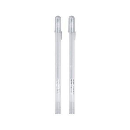 Hovmgk White Gel Pens for Illustration, Fine Point 0.8mm Gel Ink Pens for Artists, Waterproof Archival Quality for Sketching & Drawing, Ideal for Dark & Toned Paper, Set of 2 Pens, Office Supplies