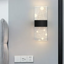 Hovmgk Wired Acrylic Wall Light, Modern LED Sconce with Warm Light for Living Room, Bedroom, Corridor & Stairs, Gold/Black Wall Lamp, Energy-Saving Stylish Lighting for Home Décor & Interior Design