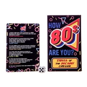 How 80's Are You? 1980s Trivia Cards Game |Eighties Decade Themed Quiz Cards